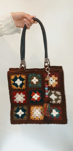 Borsa fatta mano uncinetto - borsa, a