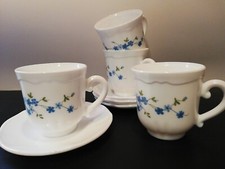 Arcopal France 1 tazza Thé caffé Veronica myosotis nuova Cm.8x8 FIORI AZZURRI 