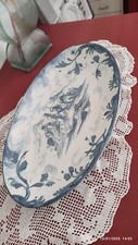 piatto antico ceramica centrotavola Firmato Gaggero 45 x 25