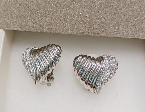 Orecchini acciaio clip cuore - orecchini,