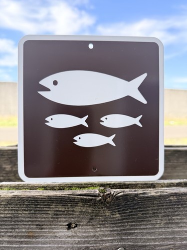 Insegna metallo fish - metallo, hatchery