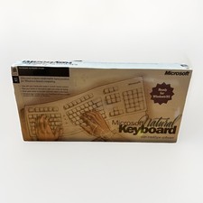 Vintage 1995 Microsoft Natural Keybaord Windows & MS-Dos Systems - nuovo, sigillo a strappo