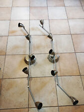 Coppia lampadari faretti applique orientabili in metallo " Come Nuovo "