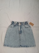 Minigonna denim turchese - denim,