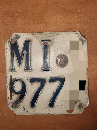 Targa moto epoca milano - targa,