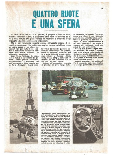 Ritaglio articolo 1970
