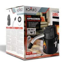 Bidone Aspiracenere Barbecue Motore 600W  Serbatoio Smaltato da 4 Lt con Filtro