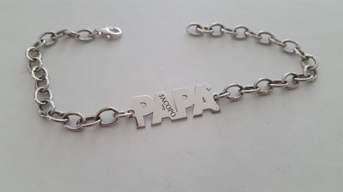 Bracciale argento 925 rodiato - bracciale,