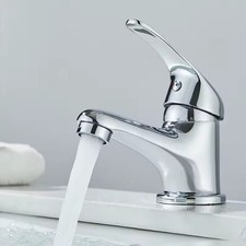Miscelatore Rubinetto Lavabo Bagno Cromato  Universale  con Flessibili Montaggio