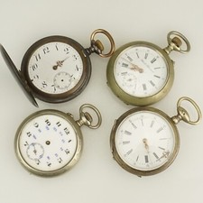 4x Orologio da tasca uomo no