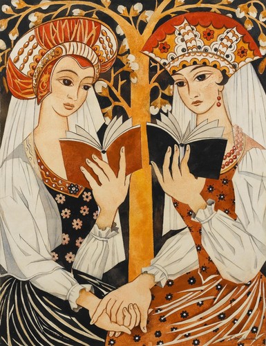 Due fanciulle russe natalia - russe,