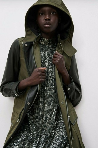 Cappotto parka zara kaki - parka,