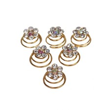 6 strass ricci sposa comunione