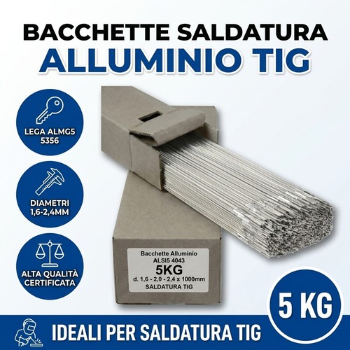 Bacchette alluminio almg5 5356 - alluminio,
