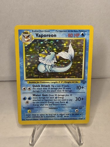 Carta pokémon vaporeon jungle - carta,