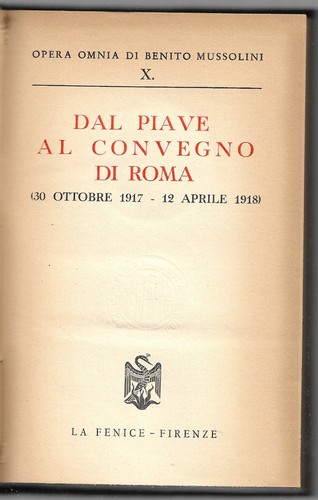 Dal piave convegno - al, roma