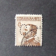 perfin stamps Italia REGNO