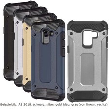 Custodia esterna Armor Samsung Galaxy A6 A7 A8 A9 2018 custodia 3D full cover vetro