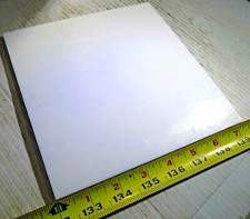 TEFLON PTFE PIASTRA QUADRATA MATERIA PRIMA, 7-5/16" Lunga X 7-5/16" Larga X Spessore 1/4"