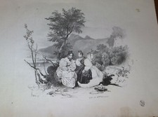 LITOGRAFIA   SECOLO XIX  Cardel