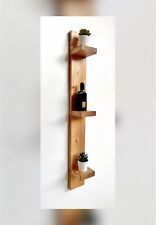 Mensola in legno con 3 ripiani porta oggetti scaffale verticale design moderno 