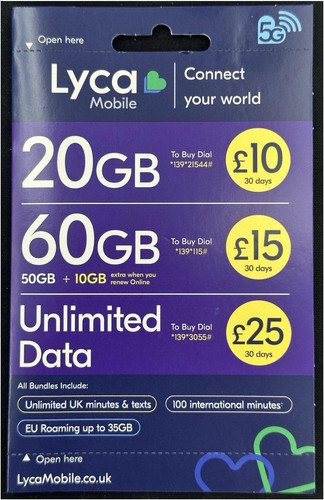 Ufficiale lycamobile scheda - lycamobile,