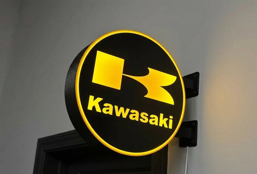 Enseigne lumineuse kawasaki - enseigne,