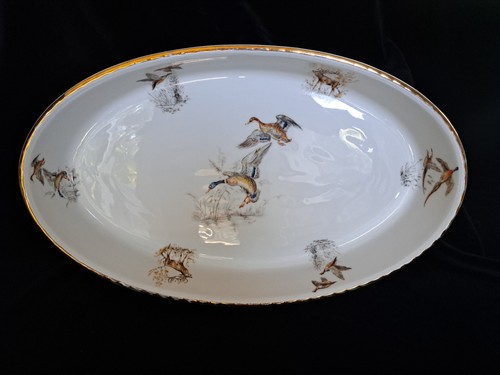 Piatto ovale vintage lourioux - ovale,
