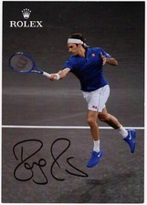Roger Federer Cartolina Ufficiale Autografata Signed Autografo BAS Beckett COA