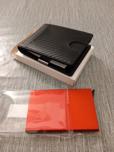 Portafoglio slim nero ecopelle - slim,