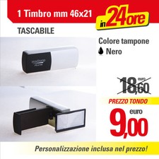 TIMBRO TASCABILE PORTATILE da