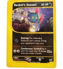 Carta Pokemon Rocket's Sneasel 5 Best Promo Eng Vintage E-series Blackstar WOTC