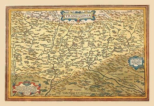 Mappa della transilvania - mappa,