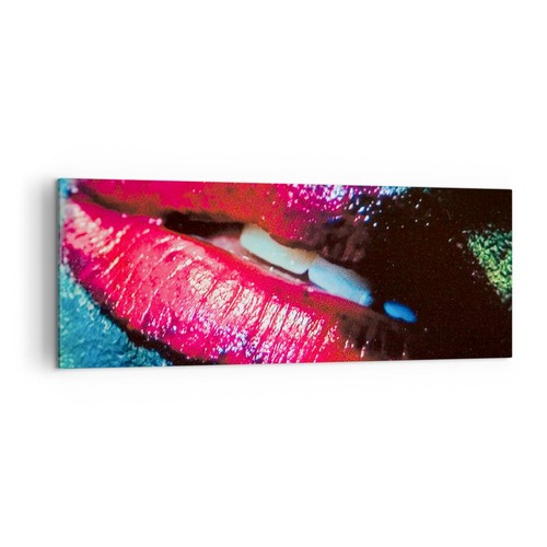 Quadro tela 140x50cm labbra - tela,