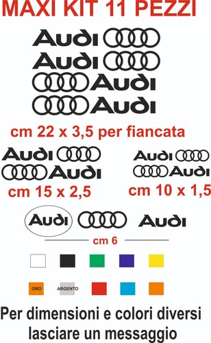 Adesivi audi vinile - adesivi,