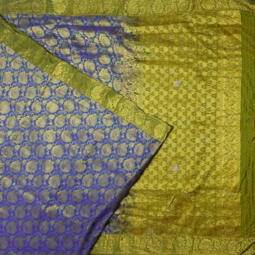 Vintage blu sari arte - vintage,