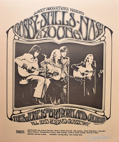 Poster concerto crosby stills - crosby,