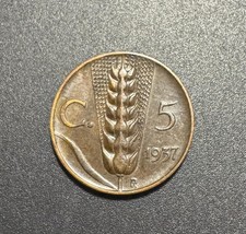 5 CENTESIMI 1937 Lira Italiana