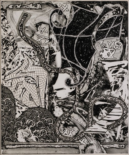 Frank stella swan engraving - swan,