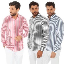 Camicia Uomo Slim Fit Cotone a