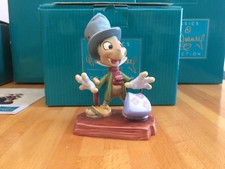 Fantastica ceramica Disney Grillo parlante di Pinocchio Cricket collezione WDCC