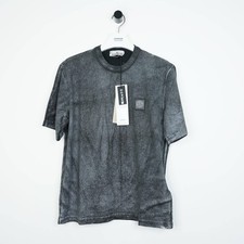 T-shirt Stone Island nera in