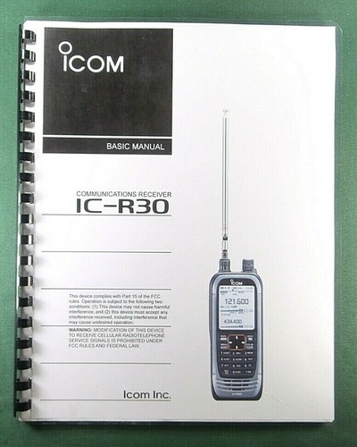 Manuale istruzioni icom r30 - manuale,