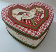 Scatola cuore Babbo Natale