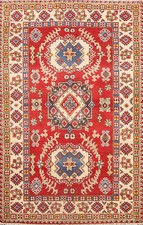 Geometric Kazak Accent Rug
