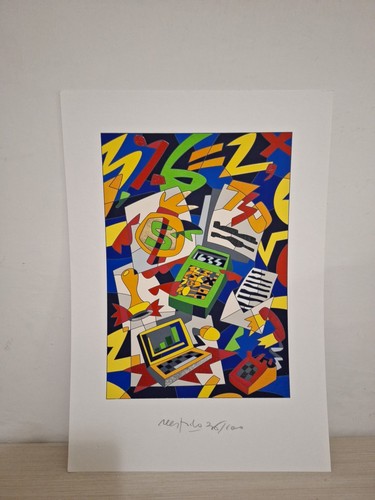 Ugo nespolo opera grafica su - ,opera,