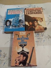 3 LIBRI  WILBUR SMITH LA NOTTE DEL LEOPARDO-IL DESTINO DEL LEONE-QUANDO VOLA IL