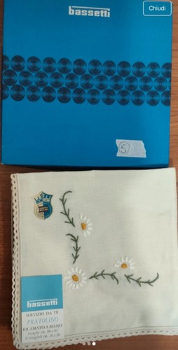 Tovaglia tè ricamata misto - da,