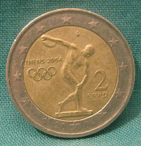 Moneta euro grecia - 2, 2004