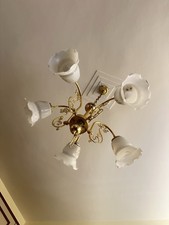 Lampadario vintage ottone - ,